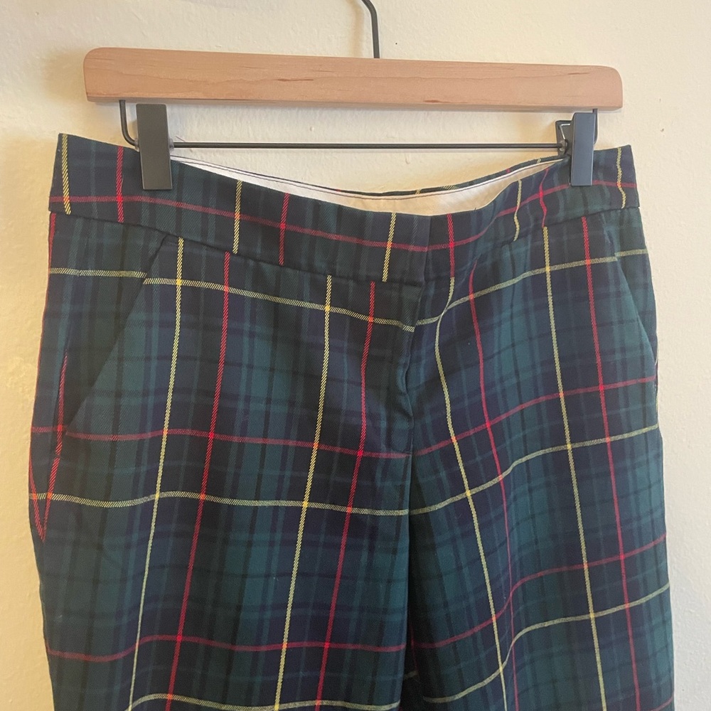 tommy hilfiger plaid trouser